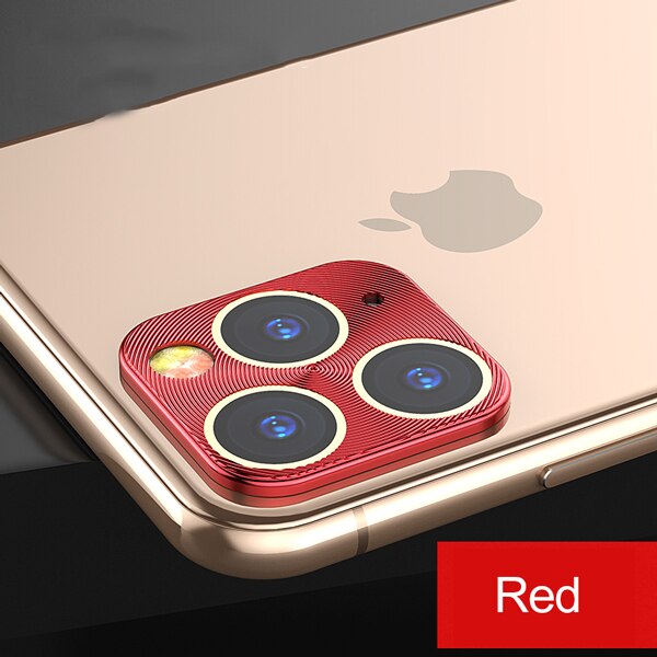 Red 1 / For iPhone 11 - Camera Lens Protector For iPhone 11 Pro XS Max XR X Case Metal Phone Lens Protective Ring Cover For iPhone X XR XS 11 Pro Case