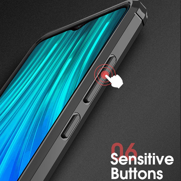 [variant_title] - For Xiaomi Redmi Note 8 Pro Case Carbon Fiber Cover 360 Full Protection Phone Case For Redmi Note 8 Cover Shockproof Bumper