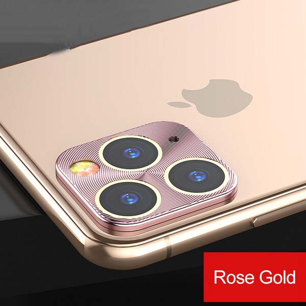 Rose Gold 1 / For iPhone 11 - Camera Lens Protector For iPhone 11 Pro XS Max XR X Case Metal Phone Lens Protective Ring Cover For iPhone X XR XS 11 Pro Case