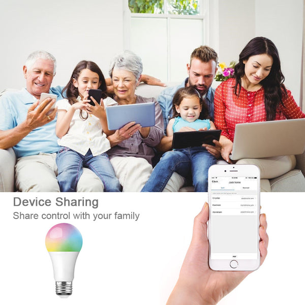 [variant_title] - WiFi Smart Alexa Echo Voice Control LED Bulb,for Google Assiant IFTTT Tuya Smart Life App Smart Home Light Bulb Timing Bulb