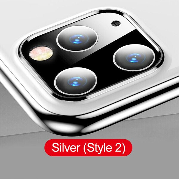 Silver 2 / For iPhone 11 - Camera Lens Protector For iPhone 11 Pro XS Max XR X Case Metal Phone Lens Protective Ring Cover For iPhone X XR XS 11 Pro Case