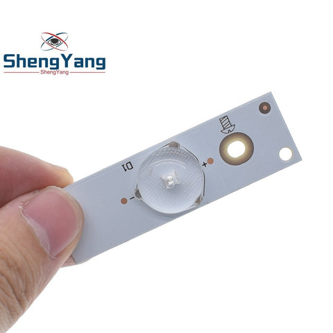 Default Title - ShengYang 10PCS 3V SMD Lamp Beads with Optical Lens Fliter for 32-65 inch LED TV Repair
