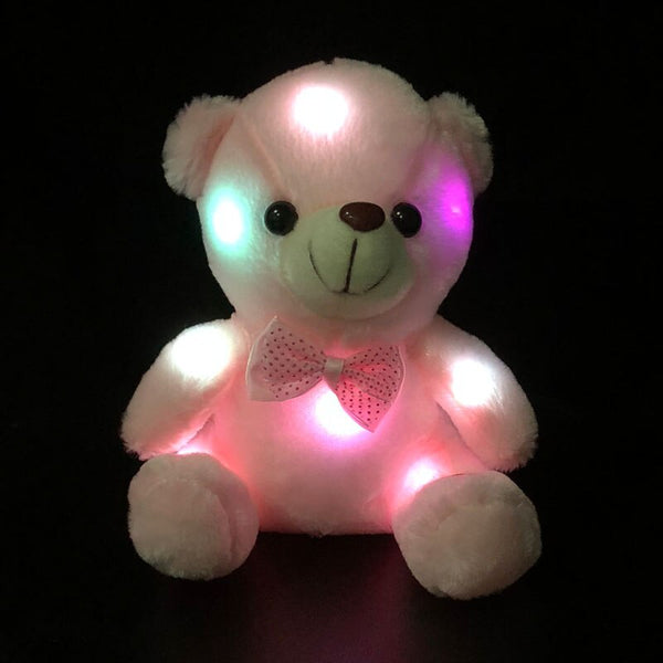 [variant_title] - 20CM Colorful Glowing  Luminous Plush Baby Toys Lighting Stuffed Bear Teddy Bear Lovely Gifts for Kids