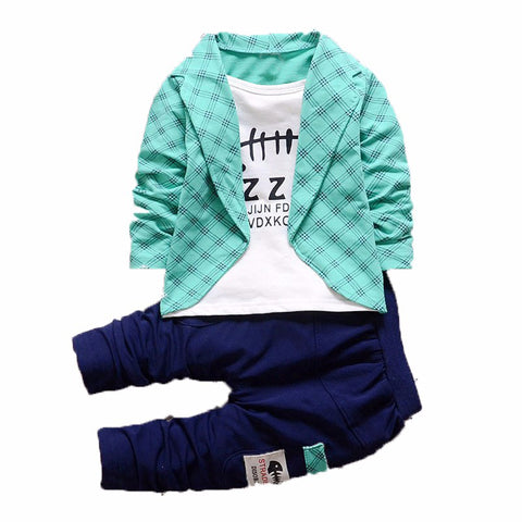 [variant_title] - 2018 New Baby Boys Fashion Cotton Children's Clothing Spring and Autumn Suit Three Pieces of Small Children's Sets 1-4 Years