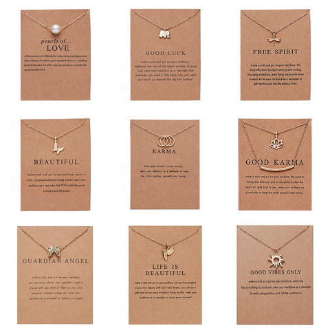 [variant_title] - Fashion Gold-color Good Vibes Only Sun Necklaces & Pendants For Women Jewelry