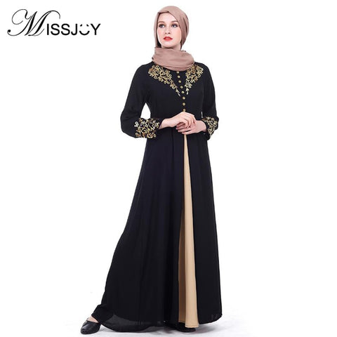 [variant_title] - MISSJOY Dubai kaftan Dress Muslim Party Abaya Women Arabic Lace Cardigain Patchwork turkey Islam Prayer caftan marocain dresses