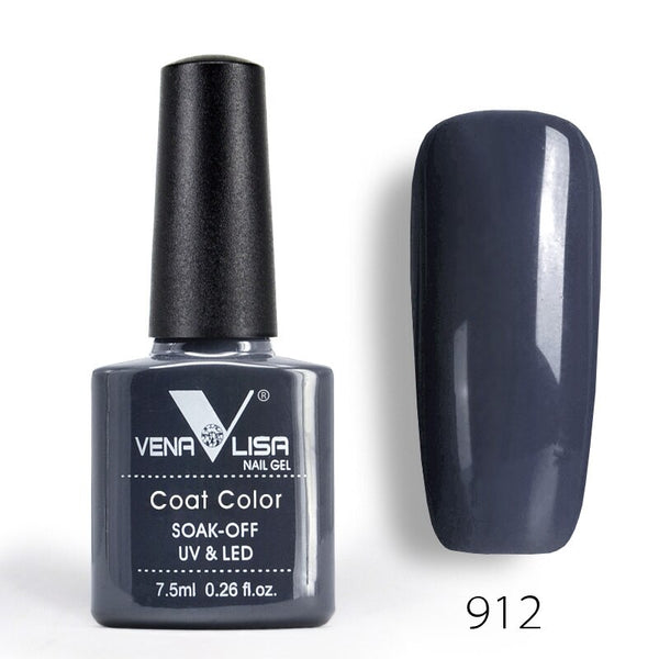 912 - Venalisa nail Color GelPolish CANNI manicure Factory new products 7.5 ml Nail Lacquer Led&UV Soak off Color Gel Varnish lacquer