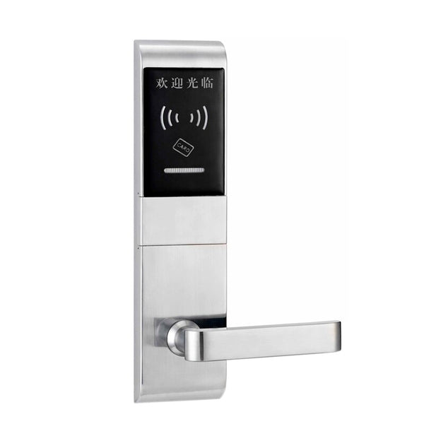 Silver / Right inside - Smart T57 key card door lock for hotels