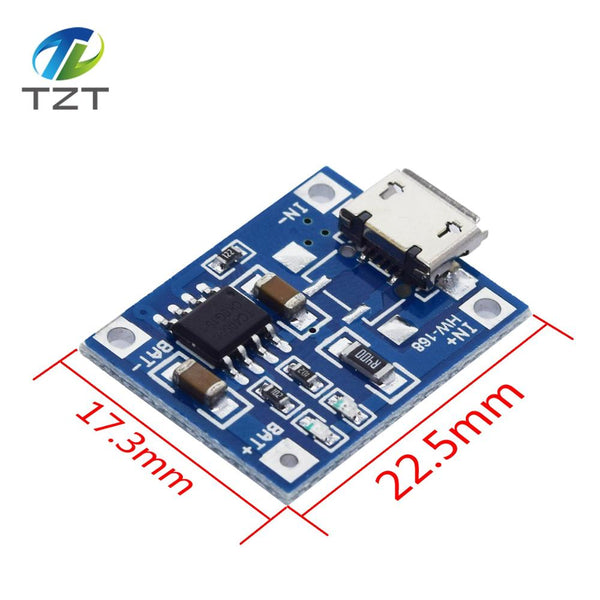 TP405 MICRO - TZT type-c / Micro USB 5V 1A 18650 TP4056 Lithium Battery Charger Module Charging Board With Protection Dual Functions 1A Li-ion