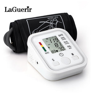 [variant_title] - Home Health Care 1pcs Digital Lcd Upper Arm Blood Pressure Monitor Heart Beat Meter Machine Tonometer for Measuring Automatic