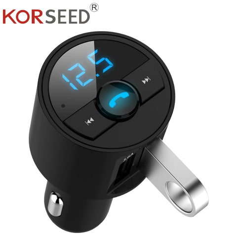 [variant_title] - KORSEED 3.6A Quick USB Charger Bluetooth Car Kit FM Transmitter modulator Audio Music Mp3 Player Phone Wireless Handsfree Carkit