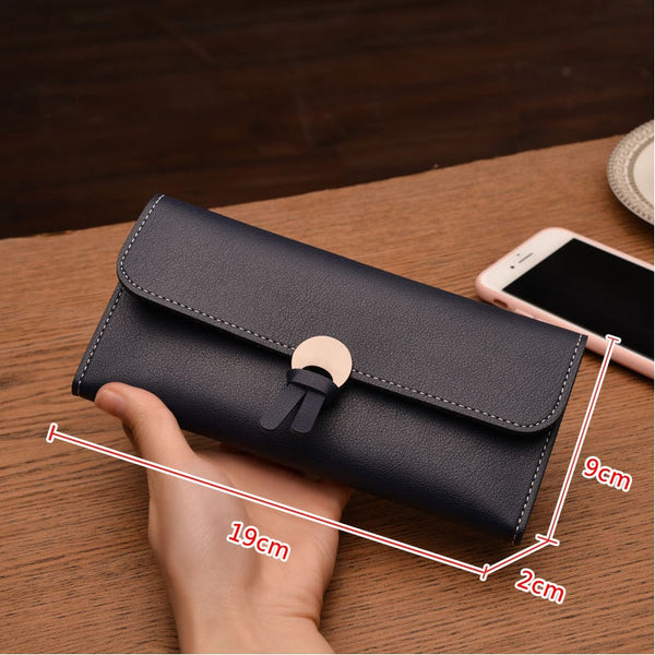 [variant_title] - 2018 Fashion Long Women Wallets High Quality PU Leather Women's Purse and Wallet Design Lady Party Clutch Female Card Holder