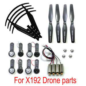 [variant_title] - RC GPS Drone SG900-S X196 X192 Helicopter Quadcopter Spare Parts Fold Wing Arm LED Motor Propeller Fixed Cover Protective Ring
