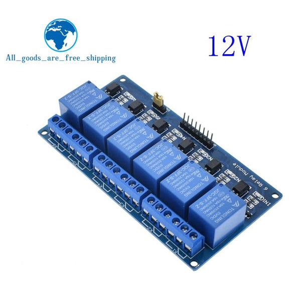 12V 6 channel relay - TZT 1pcs 5v 12v 1 2 4 6 8 channel relay module with optocoupler. Relay Output 1 2 4 6 8 way relay module for arduino In stock