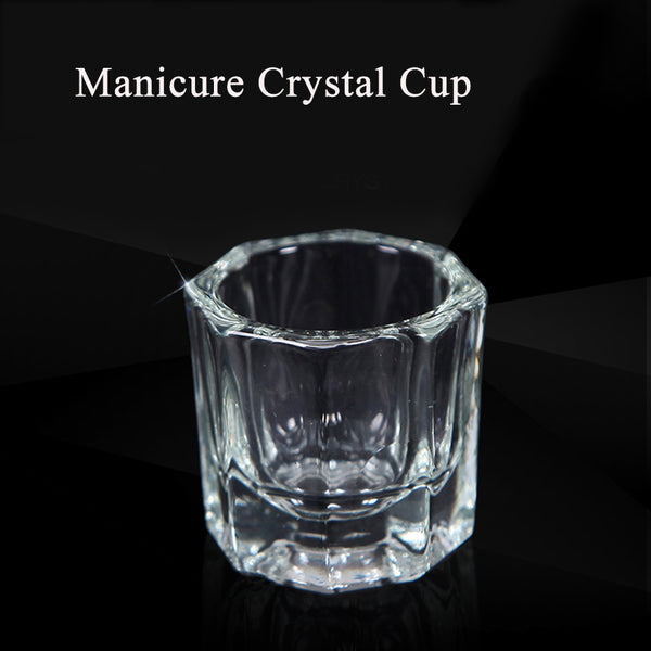 [variant_title] - Manicure Crystal Cup Glass Nail Art 8 Angles Liquid Glass Cup Bowl Dappen Dish Nail Equipment Supply Tools DIY Nail Salon