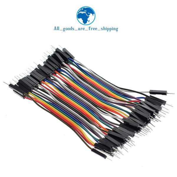 10CM male to male - TZT Dupont Line 10cm/20CM/30CM Male to Male+Female to Male + Female to Female Jumper Wire Dupont Cable for arduino DIY KIT
