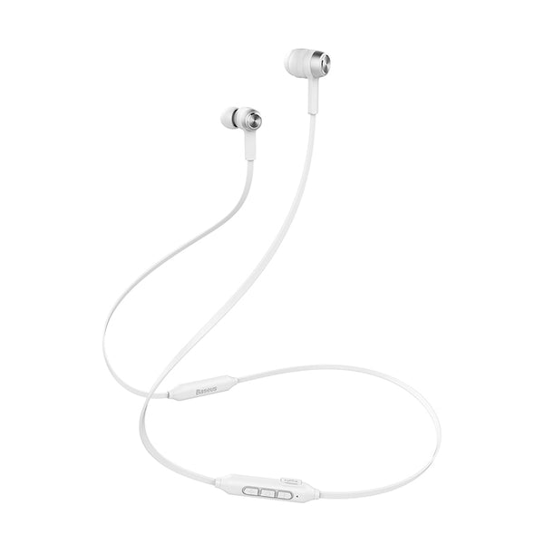 White - Baseus S06 Bluetooth Earphone Wireless Magnetic Neckband Earbuds Handsfree Sport Stereo Earpieces For Samsung Xiaomi With MIC