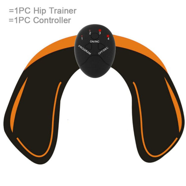 Hip Trainer - EMS Wireless Muscle Stimulator Trainer Smart Fitness Abdominal Training Electric Weight Loss Stickers Body Slimming Belt Unisex