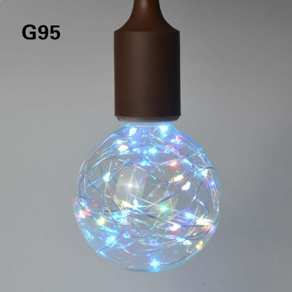 G95-200005536 - Creative  Edison Light Bulb Vintage Decoration LED Filament lamp Copper Wire String E27 110V 220V Replace Incandescent Bulbs
