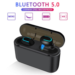 [variant_title] - TWS Bluetooth 5.0 Earphones Wireless Blutooth Earphone Handsfree Sports Earbuds Gaming Headset Phone PK HBQ