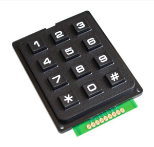 12 - 4x4 3x4 Matrix Keyboard Keypad Module Use Key PIC AVR Stamp Sml 4*4 3*4 Plastic Keys Switch for Arduino Controller