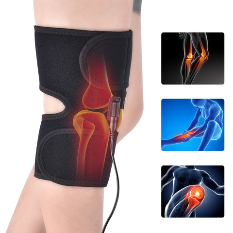 [variant_title] - Infrared Heated Knee Brace Wrap Support Massager Injury Cramps Arthritis Recovery Hot Therapy Pain Relief Knee Rehabilitation