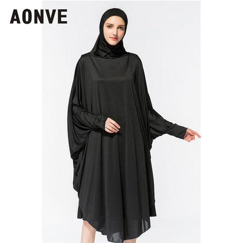 [variant_title] - Aonve Hijab Abaya Women Islamic Body Head Covering Kaftan Muslim Eid Festival Prayer Clothing Femme Formal Robe Musulmane Caftan