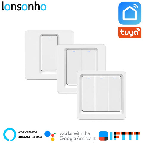 [variant_title] - Lonsonho Wifi Switch Smart Switch 220v Smart Home Remote Wireless Light Switch Module Works Alexa Google Home Tuya Smart Life