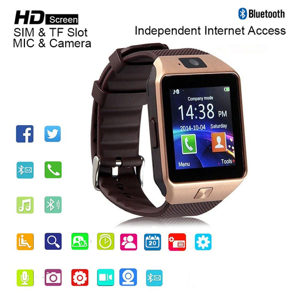 [variant_title] - Smart Watch For Men Smartwatch DZ09 Bluetooth Connect Watch Men's Clock Android Phone Call SIM TF Card Smartwatch Relojes Saat