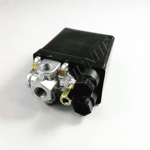 [variant_title] - 1 Pcs 220 V Compressor Pressure Switch Heavy Duty Air Compressor Pressure Switch Control Valve Mayitr 71 PSI -113 PSI Black (Black)