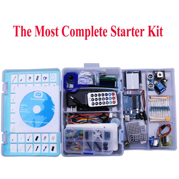 Default Title - Elego UNO Project The Most Complete Starter Kit for Arduino UNO R3 Mega2560 Nano with Tutorial / Power Supply / Stepper Motor