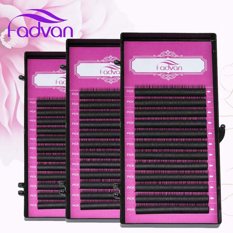 [variant_title] - New Arrival Mix Premium Natural Synthetic Mink Individual Eyelash Extension Makeup Cilia Professional Lash Extensions for Build