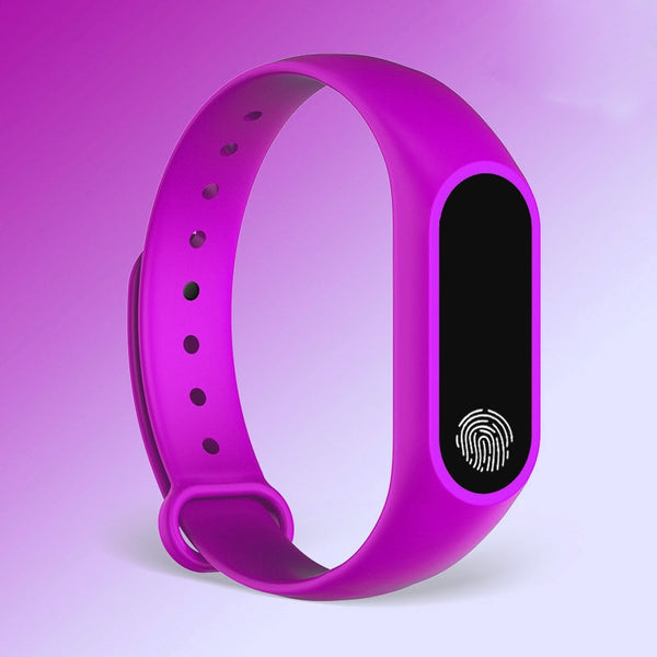 purple - Sport Bracelet Smart Watch Men Women Smartwatch For Android IOS Fitness Tracker Electronics Smart Clock Band Smartband Smartwach
