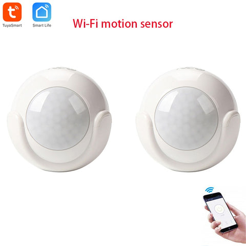 [variant_title] - Tuya WiFi PIR Motion Sensor Detector Home Alarm System ,Mini Shape PIR Sensor Infrared detector compatible with IOS & Android
