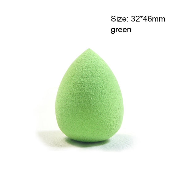 small green - Pooypoot Soft Water Drop Shape Makeup Cosmetic Puff Powder Smooth Beauty Foundation Sponge Clean Makeup Tool Accessory