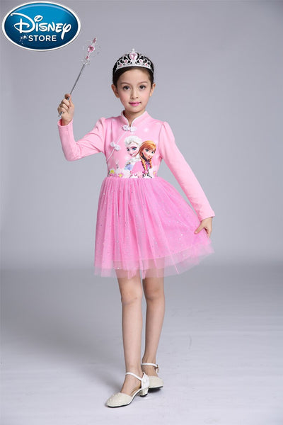 [variant_title] - Disney Frozen dress disfraz anna elsa princess sofia infantil fever kids costume vestido rapunzel jurk disfraces moana infants