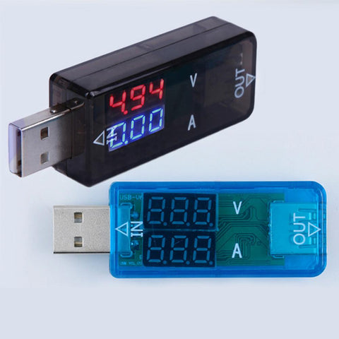[variant_title] - LanLan USB Digital DC3.5V-DC20V Tester Ampere Meter Voltmeter Voltage Measuring Instrument Practical Meter
