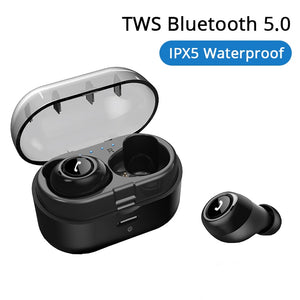 [variant_title] - TWS Bluetooth 5.0 Earphone Wireless Earbuds Deep Bass 3D Stereo Headset Sport Handsfree Headphone with Dual Microphone for Phone