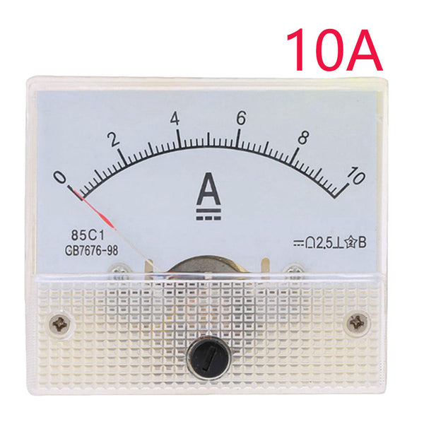 0-10A - 85C1-A DC Analog Amperemeter Panel Meter Gauge 1A 2A 3A 5A 10A 20A 30A AMP Gauge Current Mechanical Ammeters