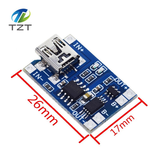 [variant_title] - TZT type-c / Micro USB 5V 1A 18650 TP4056 Lithium Battery Charger Module Charging Board With Protection Dual Functions 1A Li-ion