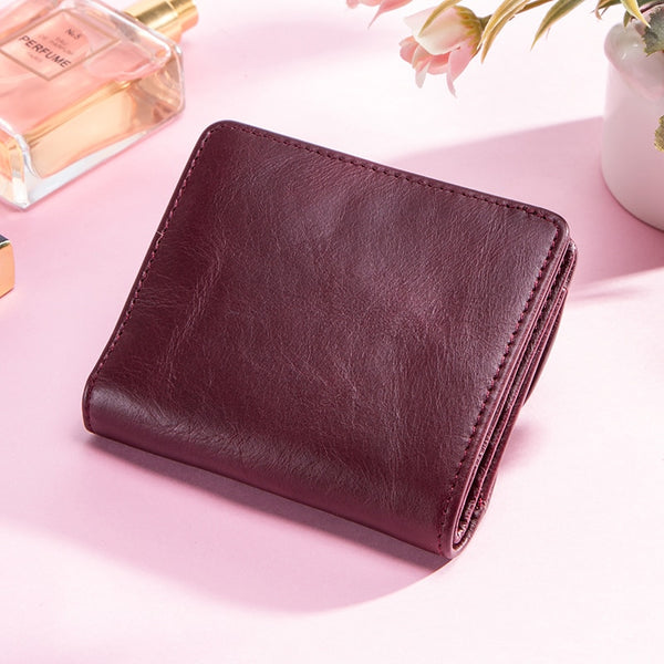 [variant_title] - Genuine Leather Women Wallet Fashion Coin Purse For Girls Female Small Portomonee Lady Perse Money Bag Card Holder Mini Clutch