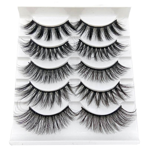 900 - NEW 13 Styles 1/3/5/6 pair Mink Hair False Eyelashes Natural/Thick Long Eye Lashes Wispy Makeup Beauty Extension Tools Wimpers