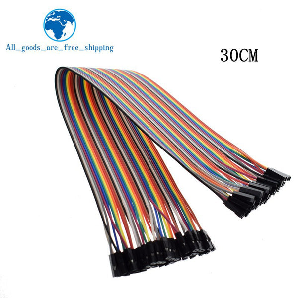 30C female to female - TZT Dupont Line 10cm/20CM/30CM Male to Male+Female to Male + Female to Female Jumper Wire Dupont Cable for arduino DIY KIT