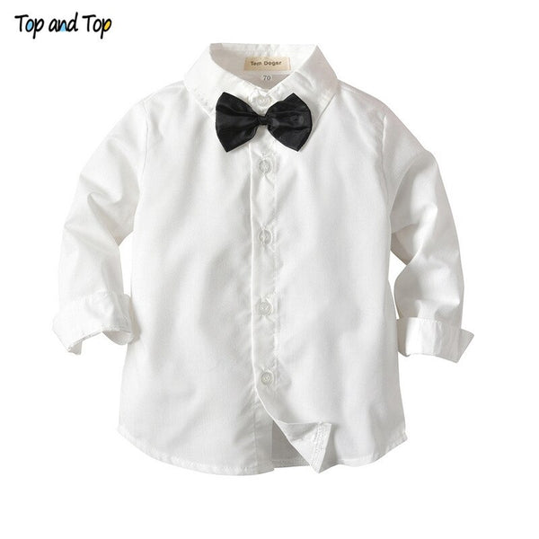 [variant_title] - Top and Top Fashion Autumn Infant Clothing Set Kids Baby Boy Suit Gentleman Wedding Formal Vest Tie Shirt Pant 4Pcs Clothes Sets
