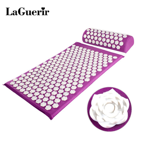 [variant_title] - Massager Cushion Acupuncture Sets Relieve Stress Back Pain Acupressure Mat/Pillow Massage Mat Rose Spike Massage and Relaxation