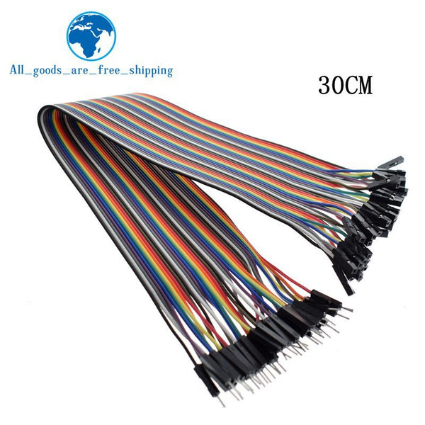 30CM male to female - TZT Dupont Line 10cm/20CM/30CM Male to Male+Female to Male + Female to Female Jumper Wire Dupont Cable for arduino DIY KIT