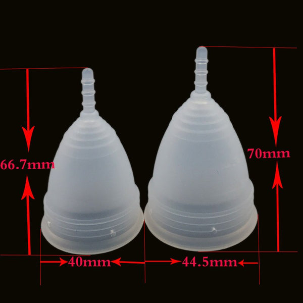 [variant_title] - 2pcs female menstrual cup sterilizer female hygienic vaginal period cup menstruation silicone reusable menstruation collector