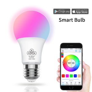 [variant_title] - 2018 Magic Blue 4.5W E27 RGBW led light WIFI bulb smart lighting Bluetooth lamp color change dimmable AC85-265V for home hotel