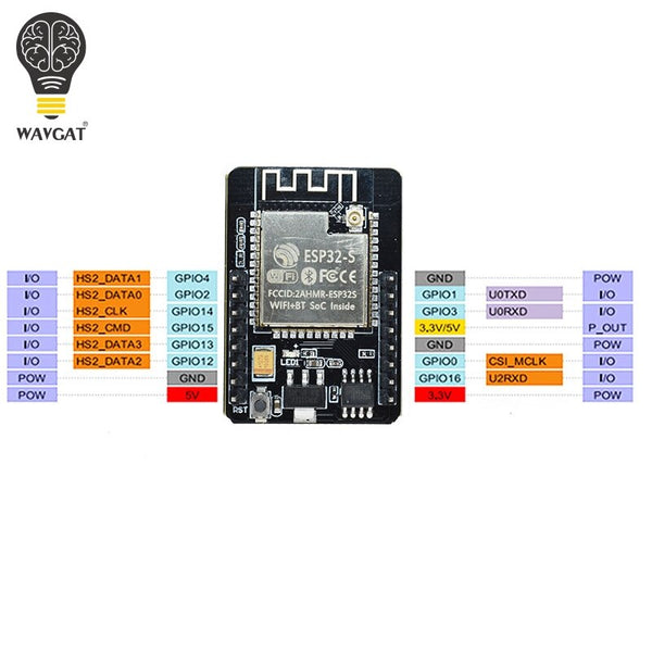 [variant_title] - ESP32-CAM ESP-32S WiFi Module ESP32 serial to WiFi ESP32 CAM Development Board 5V Bluetooth with OV2640 Camera Module