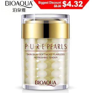 Default Title - BIOAQUA Pure Pearl Cream Whitening Moisturizing Brighten Anti Wrinkle Anti Aging Day Cream Firming lift Freckle Removal SkinCare